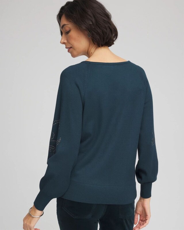 Heatset Embroidered Pullover - image 3